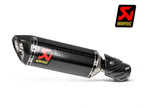 Escape Slip-On Akrapovic carbono Kawasaki ZX-6R 636 2013-2026 vista lateral