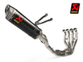 Sistema completo Akrapovic Racing carbono montado en Kawasaki ZX-10R 2024