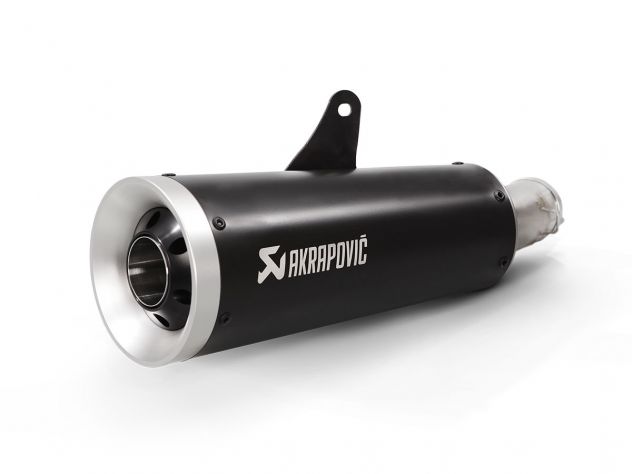 Escape Akrapovic Slip-On titanio negro Kawasaki Z900 RS 2018-2025 vista lateral