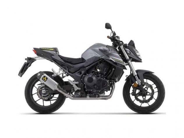 Silenciador Arrow Indy Race homologado CB750 Hornet detalle construcción aluminio acero