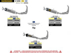 Escape completo Arrow Indy Race aluminio oscuro para Kawasaki Z650 Ninja 650 2021-2023