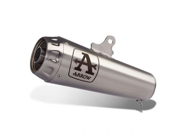 Terminal Arrow Pro Race homologado montado en Honda CB1000R detalle acabado acero
