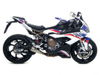 Escape completo Arrow Competition Low titanio montado en BMW S1000RR 2019-2024