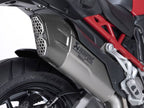 Silenciador titanio con tapa carbono Akrapovic Multistrada V4 Rally