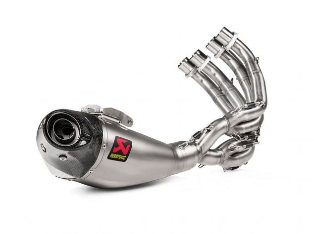 Escape Akrapovic completo racing titanio para Honda CB 650 R 2019-2020 con silenciador y colectores inoxidables