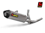 Escape completo Akrapovic titanio Suzuki V-Strom 650 2017-2024 con terminales de carbono