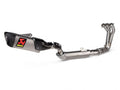 Escape Akrapovic Racing Line titanio Yamaha Tracer 9 GT vista lateral