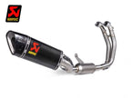 Sistema completo Akrapovic Racing Line para Aprilia RS 660 vista lateral