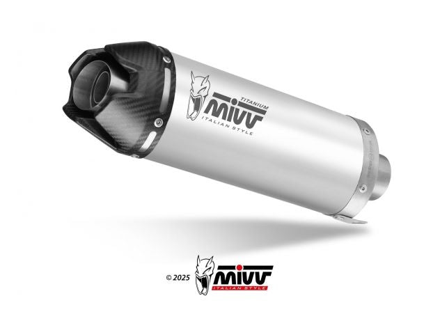 Escape completo Mivv AK-1 titanio carbono Yamaha Tracer 9 GT 2025 2026 homologado Euro 5