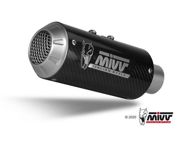 Terminal Mivv MK3 en carbono aeroespacial con carter protector para Honda CB 650 R 2024-2025
