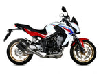 Escape completo Mivv Sport MK3 carbono brillante Honda CB 650 F 2014-2018 vista lateral