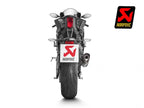 Sistema escape Akrapovic completo montado Yamaha R6 perfil completo racing