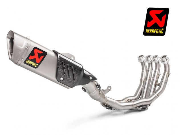 Escape completo Akrapovic Racing titanio terminal carbono Yamaha R6 2008-2020