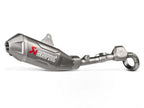Silenciador Akrapovic titanio con logo grabado láser y shield térmico racing CRF 250