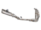 Escape completo Spark Grid-O titanio montado en Kawasaki ZX-4RR 2024 vista lateral