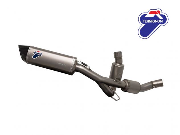Escape completo Termignoni Force titanio montado en Ducati Multistrada 950