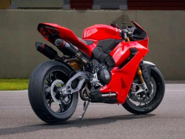 Logo Termignoni grabado terminal escape titanio Ducati Performance