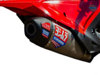Detalle construcción hidroformada escape Yoshimura RS-12 titanio CRF 450