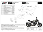 Escape Mivv GP Pro carbono Honda CB1000R instalación estándar
