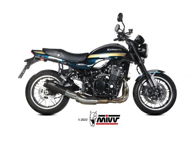 Detalle terminal Mivv HR-1 con tapa carbono Twill 3K y remaches negros