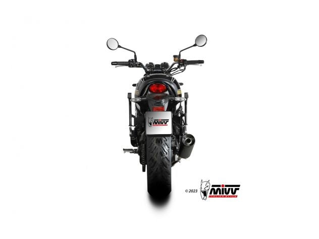 Logo Mivv en terminal HR-1 acero inoxidable negro homologado