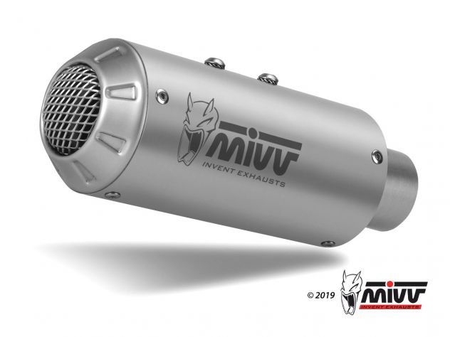 Escape Mivv MK3 acero inoxidable para Suzuki GSX-R 1000 2017-2022 vista lateral