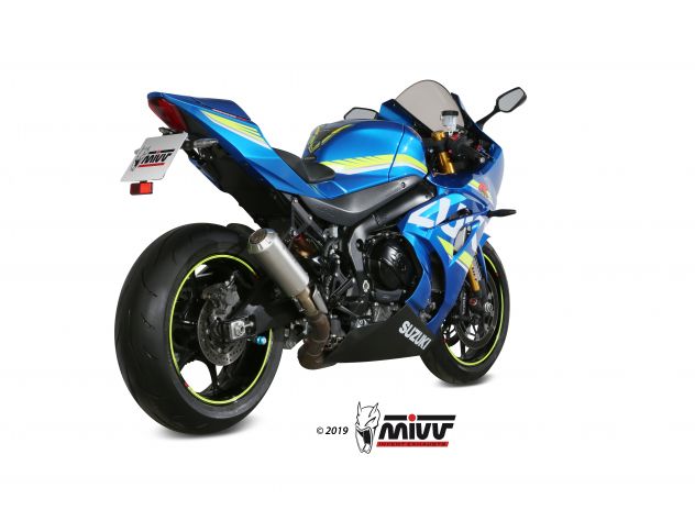 Silenciador Mivv MK3 diseño cónico racing para GSX-R 1000