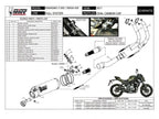 Logo Mivv grabado en silenciador Oval titanio-carbono para Ninja 650