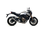 Silenciador Arrow Pro Race acero inox CB650R detalle terminal racing