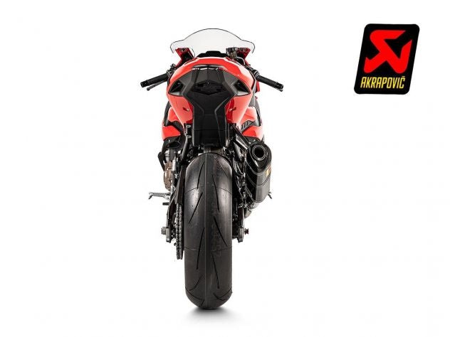 Sistema Slip-On Akrapovic S-B10SO10-ZC para BMW S1000RR vista lateral