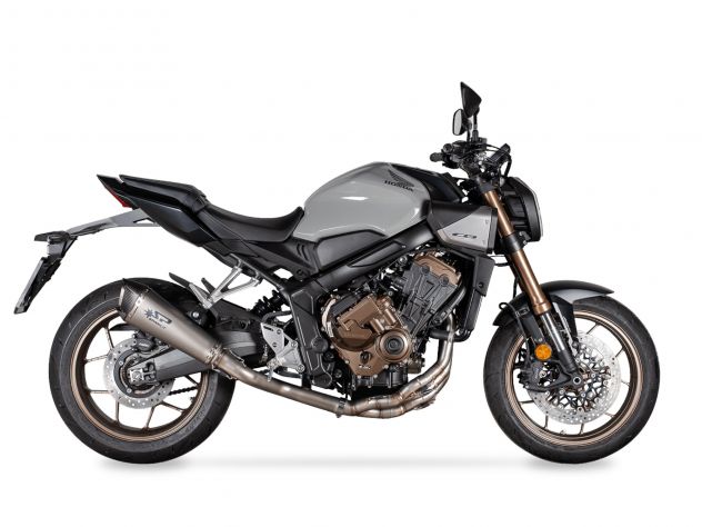 Sistema completo Spark 4-2-1 acero inoxidable y titanio Honda CB CBR 650R