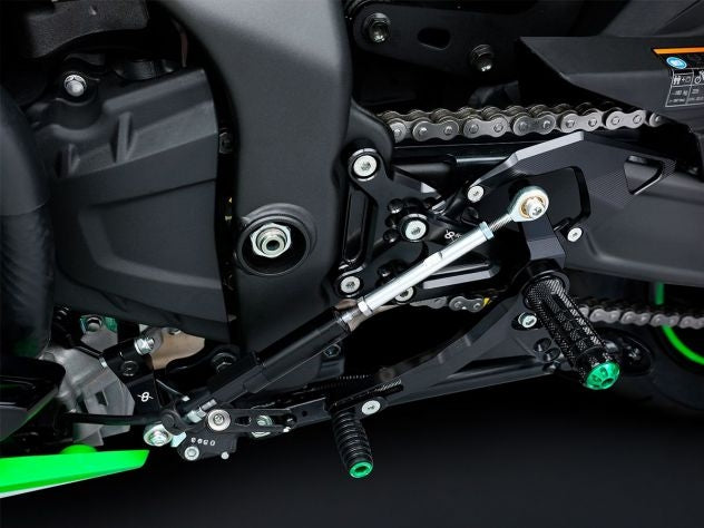 Detalle rodamientos de bolas dobles en estriberas Bonamici Racing ZX-4R