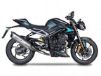 Escape Semicompleto Spark Force Evo Titanio con tapa de carbono para Triumph Street Triple 765