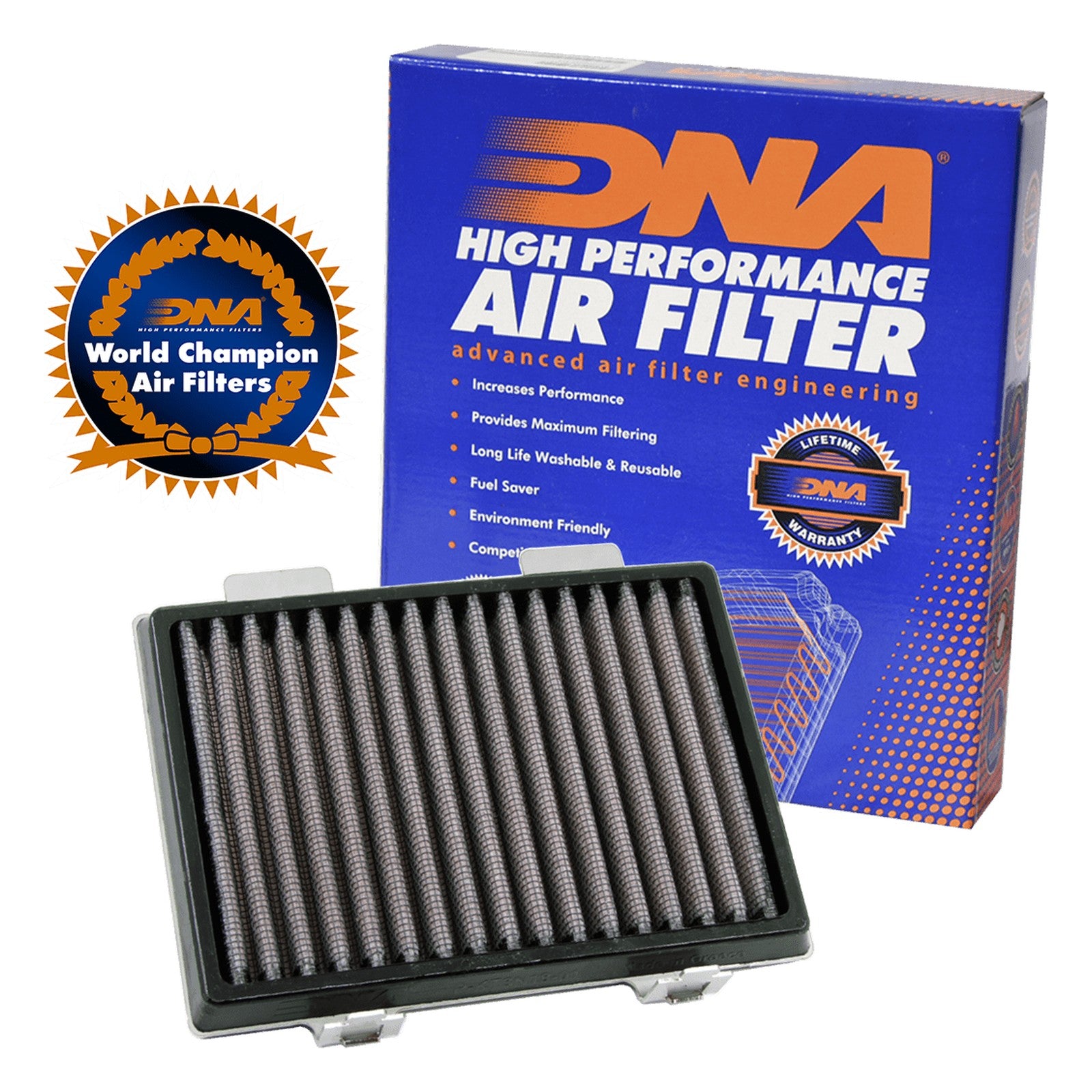 FILTRO DE AIRE ALTO FLUJO DNA PARA KTM DUKE Y HUSQVARNA SVARTPILEN