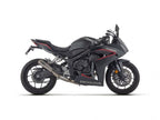 Escape completo Arrow Pro-Race Dark montado en Honda CBR 650 R acabado dark steel