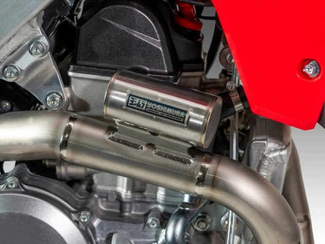 Logo Yoshimura Signature Series grabado silenciador RS-12 Evo titanio