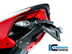 Tapa asiento pasajero Ilmberger carbono preperforada lista para instalar Ducati V2