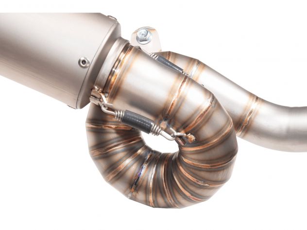 Detalle colectores AISI 304 y caracol soldadura TIG sistema Spark R7