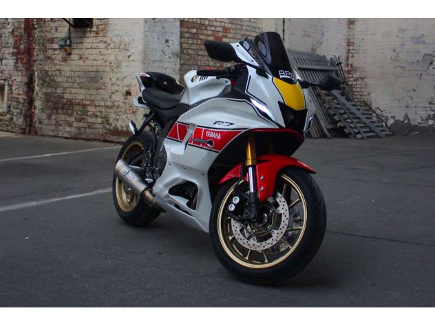 Silenciador Grid-O titanio Spark con DB Killer para Yamaha R7 2021-2024