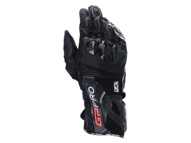 Guantes Alpinestars GP Pro R4 racing con protección DFS nudillos vista frontal