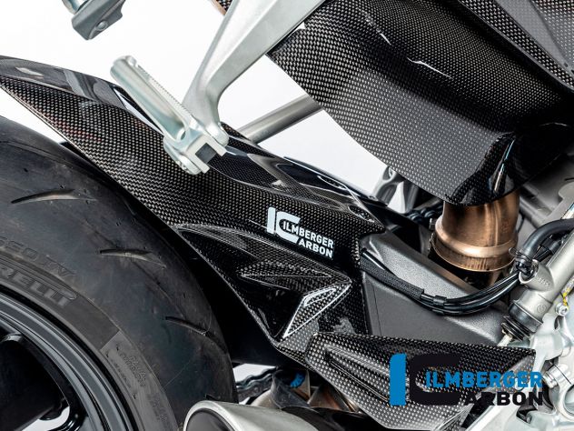 Logo Ilmberger Carbonparts guardabarros trasero Ducati