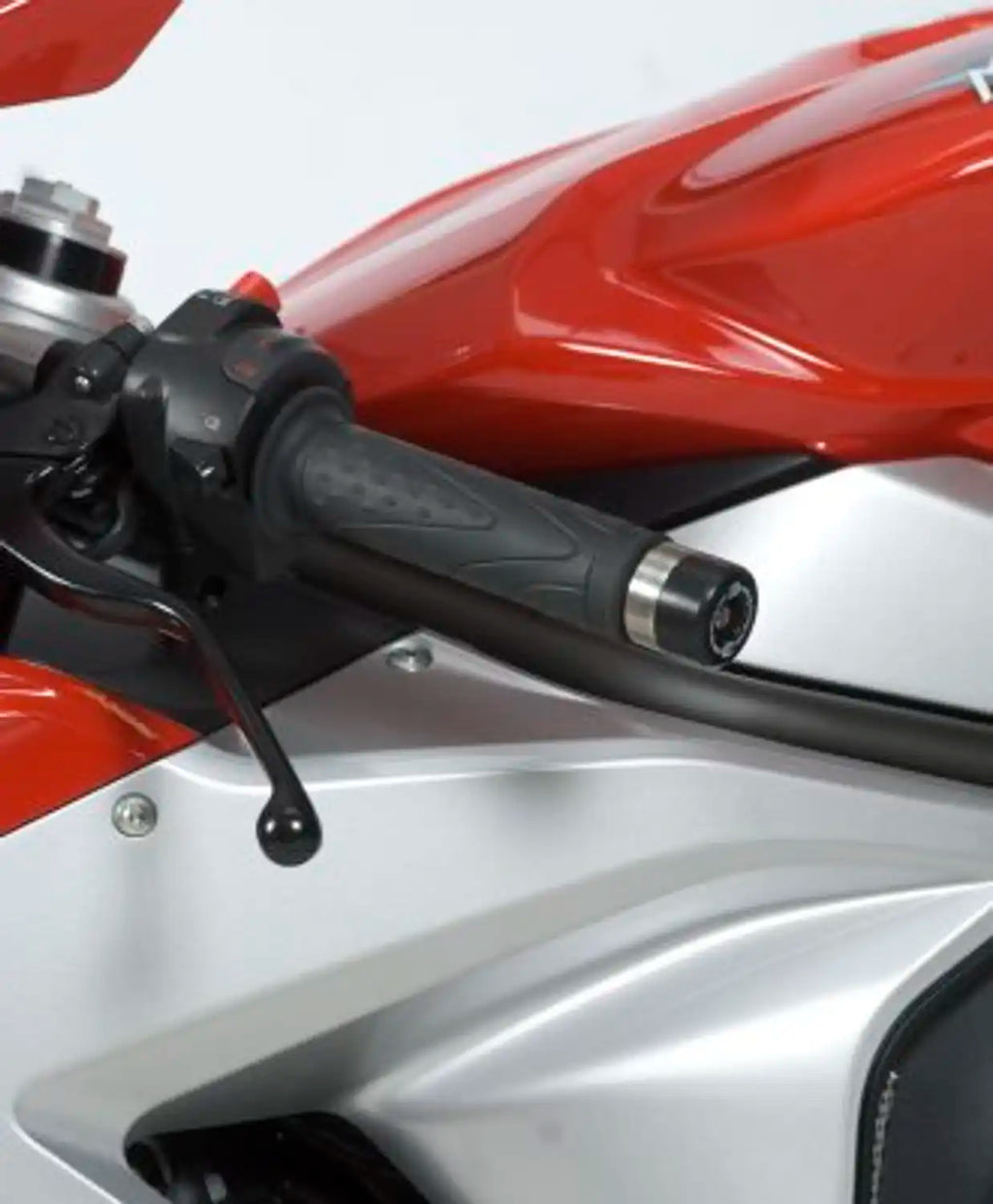 Pomos R&G negros para MV Agusta F3 800 Superveloce Brutale, par completo