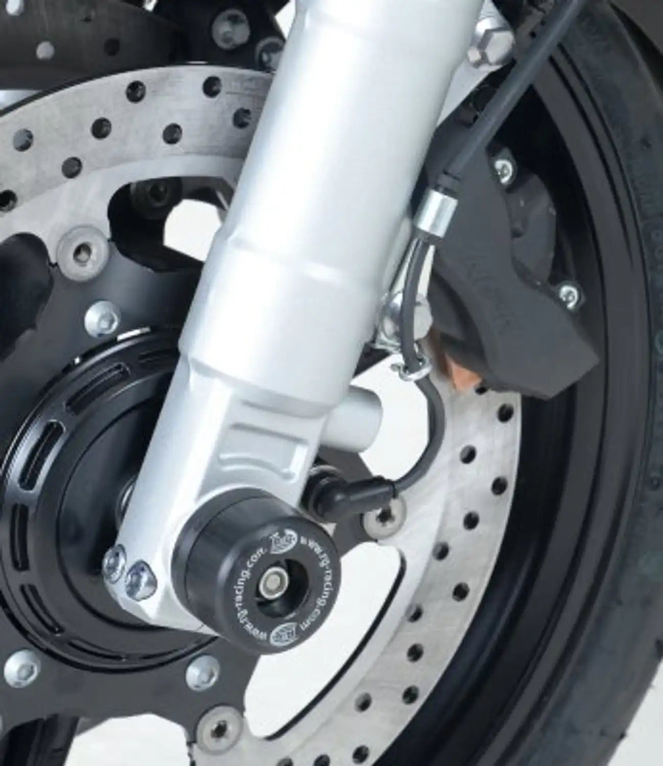 Par de protectores de horquilla R&G en nylon negro para Yamaha FJR1300