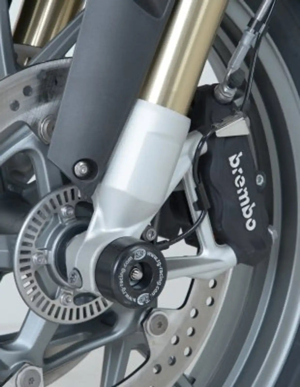 Protector de Horquilla R&G negro montado en BMW R1250GS 2019