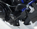 Topes de Caída R&G Aero negros montados en Yamaha MT-03 vista lateral derecha