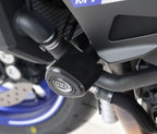 Topes de Caída R&G Aero negros montados en Yamaha MT-10 vista lateral derecha