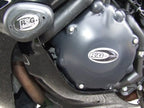 Detalle instalación protector tapa motor R&G Honda CBF1000 sin perforar