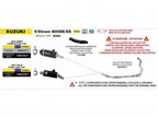 Silenciador Arrow Explorer titanio Suzuki V-Strom 800 2025 vista lateral