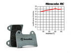 Detalle backing plate metálico pastillas Brembo sistema de freno BMW