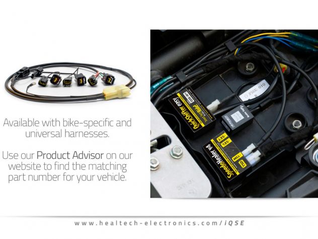 Kit completo Healtech iQSE-W1 módulo sensor cableado quickshifter